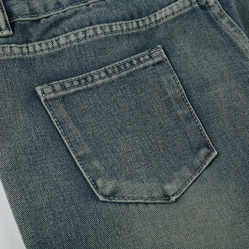 YOM Wide-Leg Low Jeans