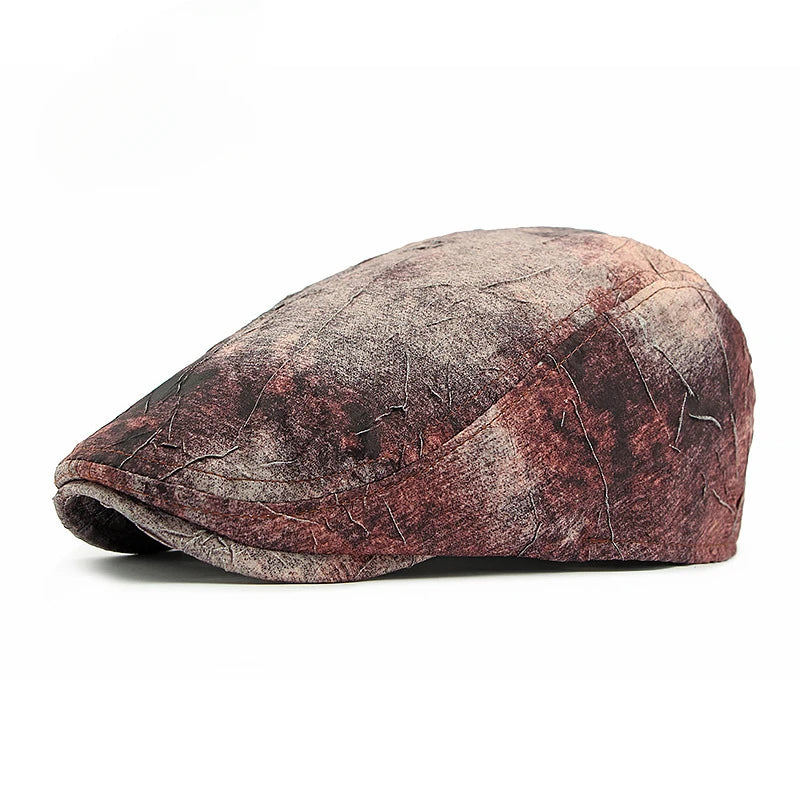 The Orion Hat – Tie-Dye Graffiti Beret
