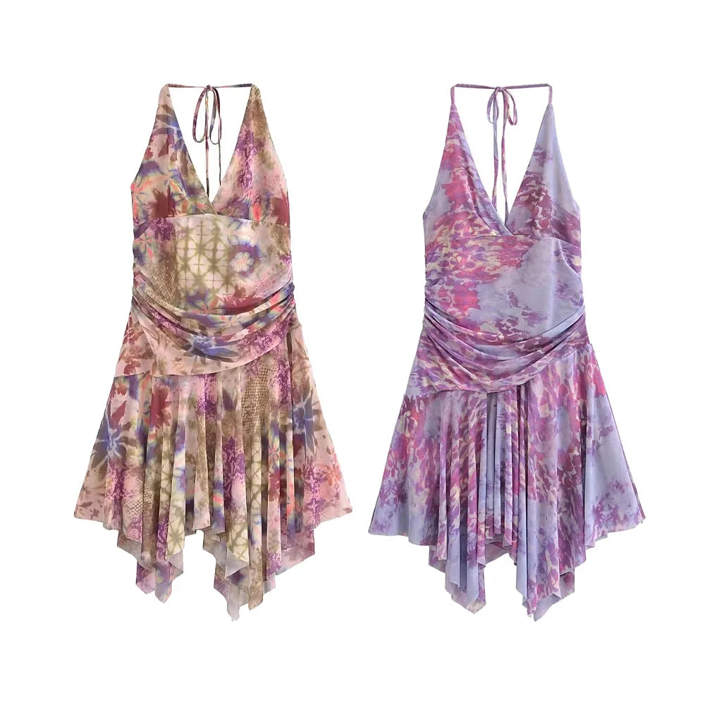 DIAN Floral Strapless Dress