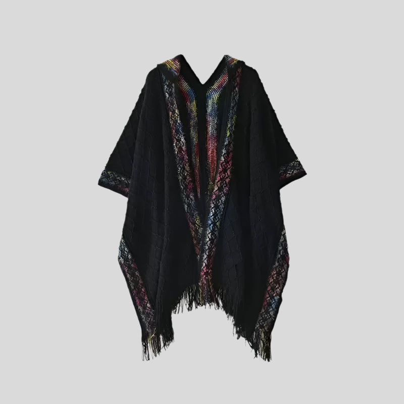 Rainbow Colorful Poncho