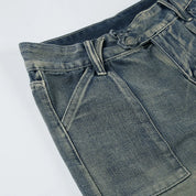 YOM Wide-Leg Low Jeans