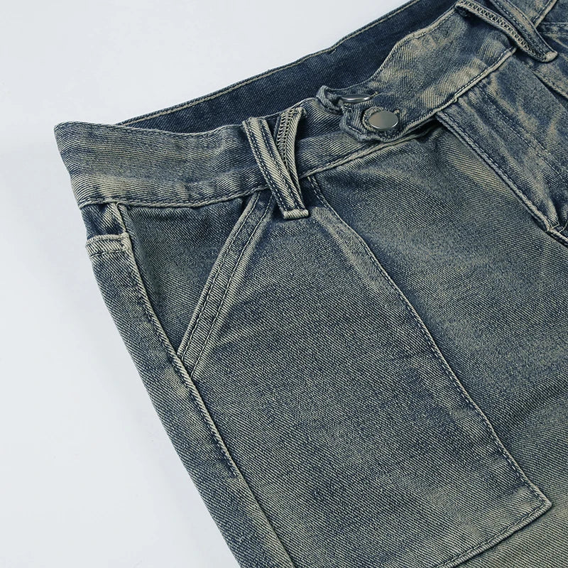 YOM Wide-Leg Low Jeans
