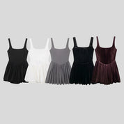 U Burgundy Velvet Mini Dress