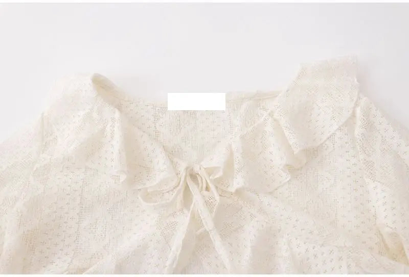 FAY Tiered Lace Blouse