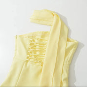 Yulia - Strapless dress with a neckband