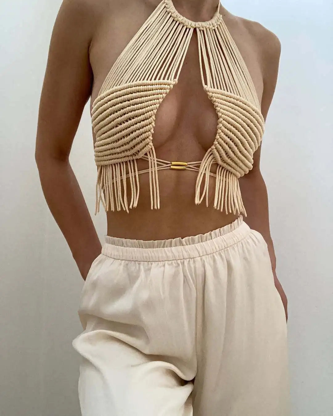Knitted top for the festival