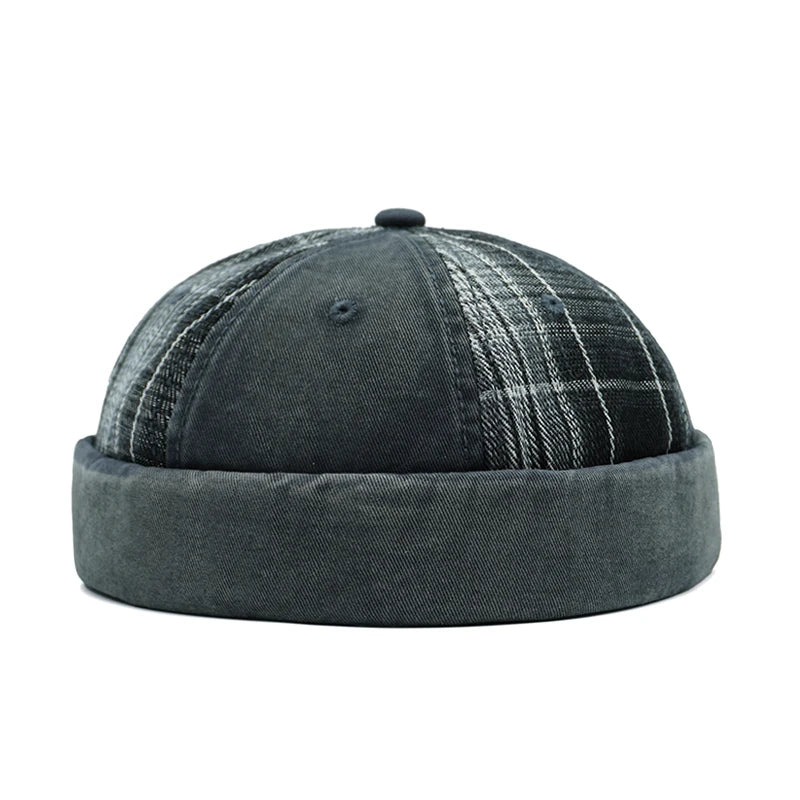 Plaid Patchwork Docker Cap
