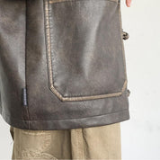 ג'קט עור וינטג' דגם JEO