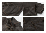 ג'קט עור וינטג' דגם JEO