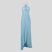 EMY Light-Blue Halter Dress