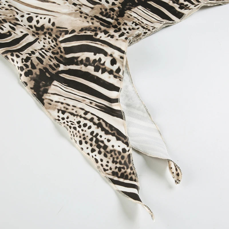 חצאית מדי מנומרת וינטג' דגם J