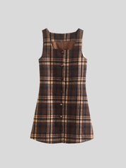 YY Plaid Mini Dress