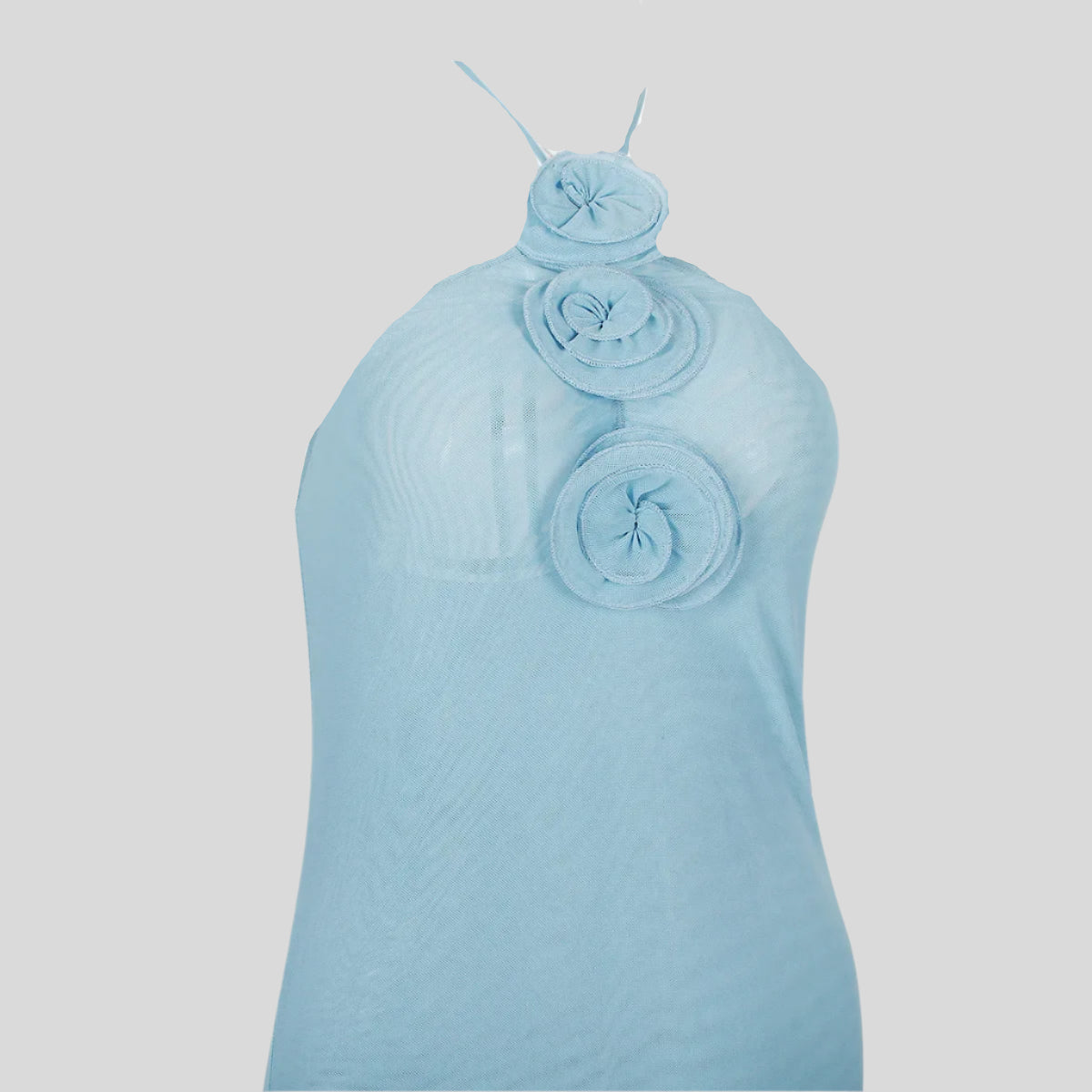 EMY Light-Blue Halter Dress