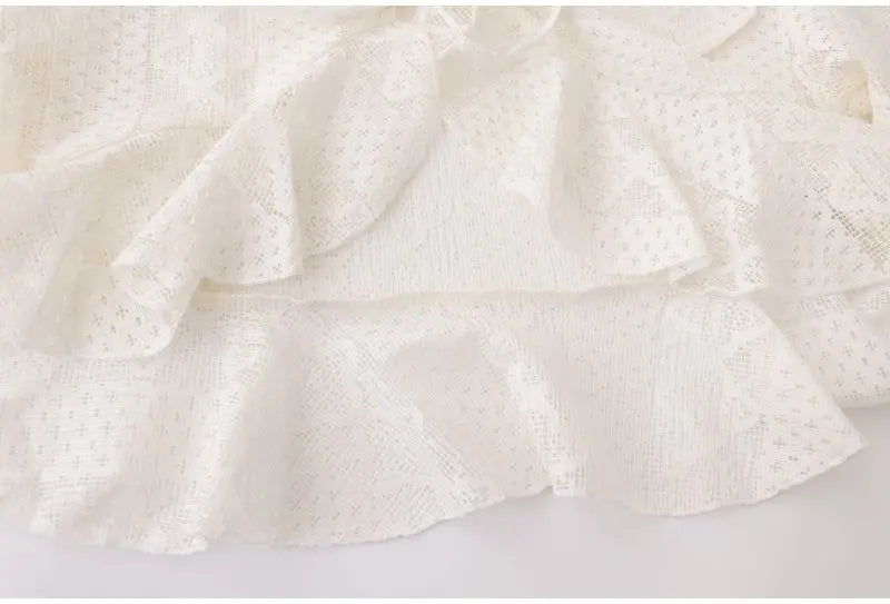 FAY Tiered Lace Blouse