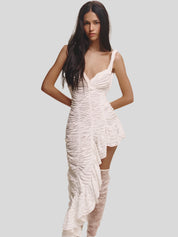 Jenifer White Asymmetric Dress