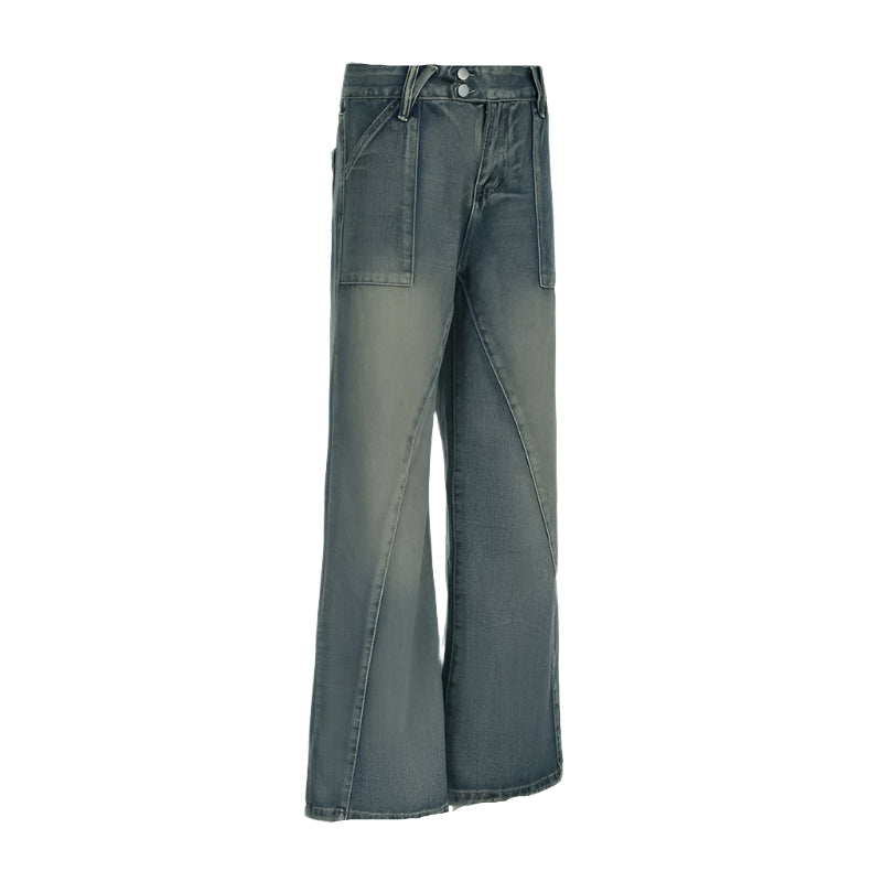YOM Wide-Leg Low Jeans