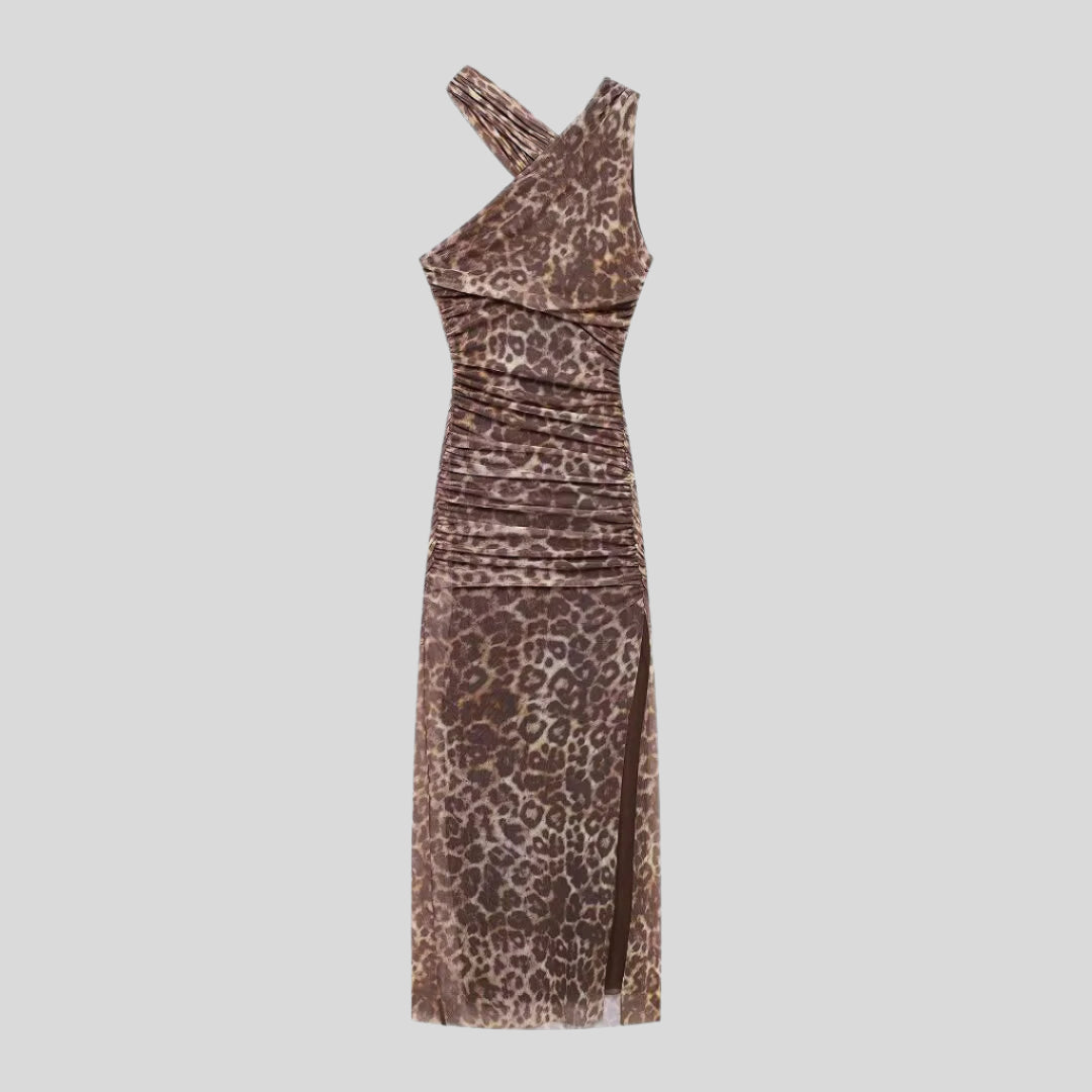 ROM Leopard Bodycon Dress