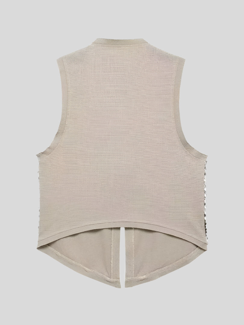 FEM Silver Sequin Vest