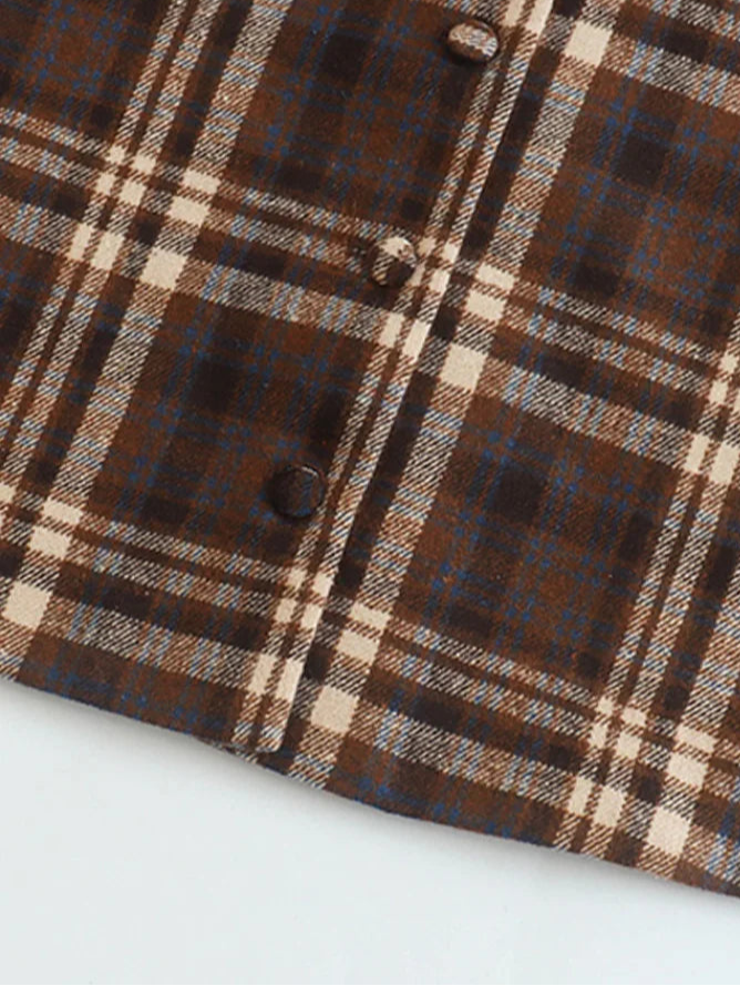 YY Plaid Mini Dress