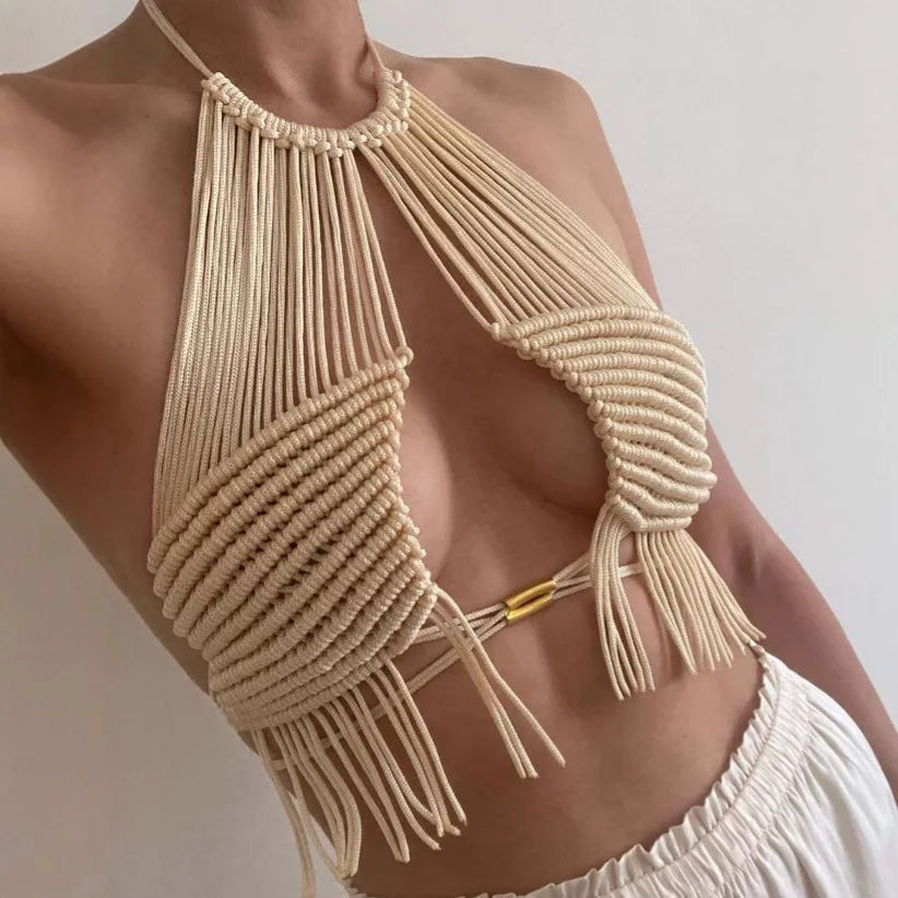 Knitted top for the festival