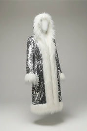 Colorful sequin fur coat - Shayli