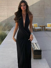 Shaniqa Maxi dress with open back