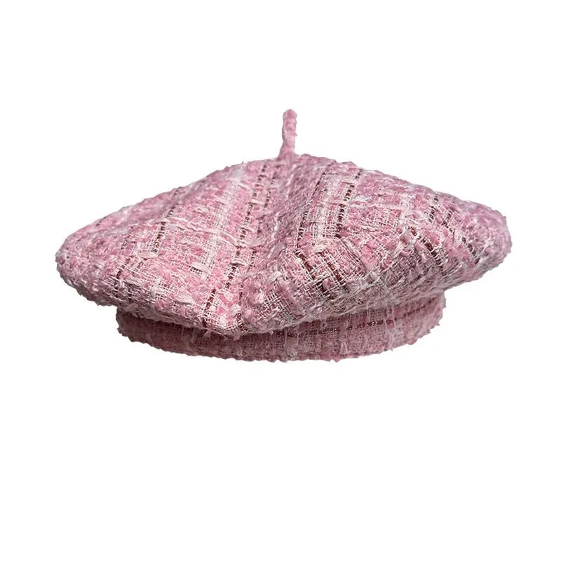 The Belle Hat – Pink Saucer Beret