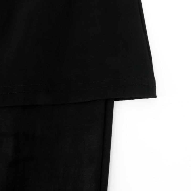 FI Black Flare Pants with Mini Skirt