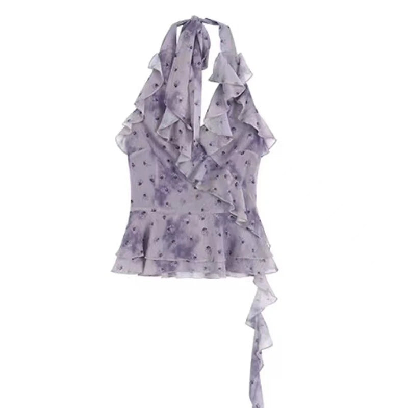 YON Purple Halter Tank