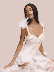 Jenifer White Asymmetric Dress