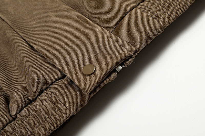 Fleece-Lined Cotton Winter Coat