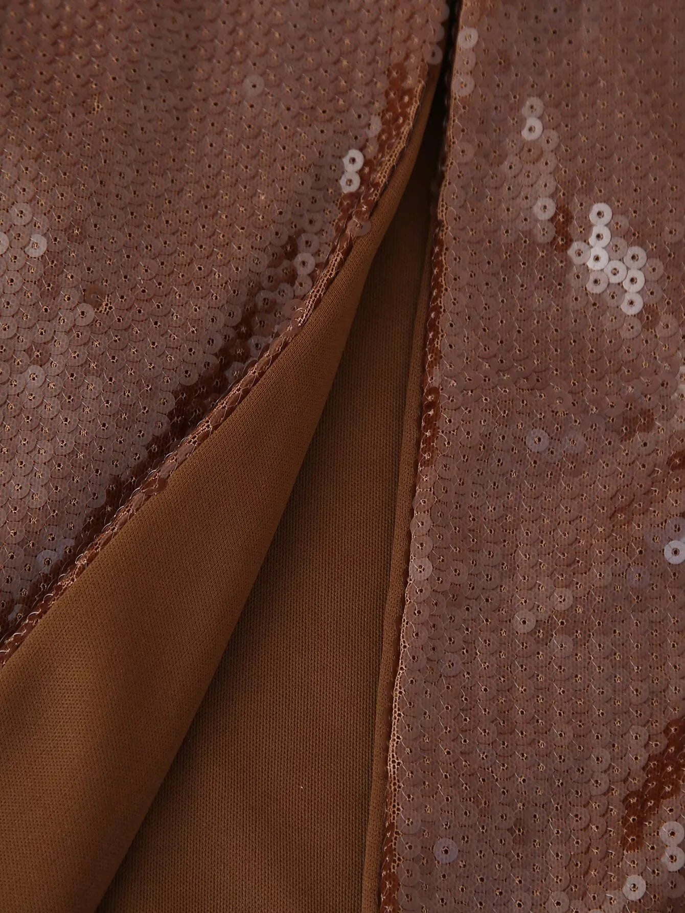 KEND Brown Sequin Evening Dress