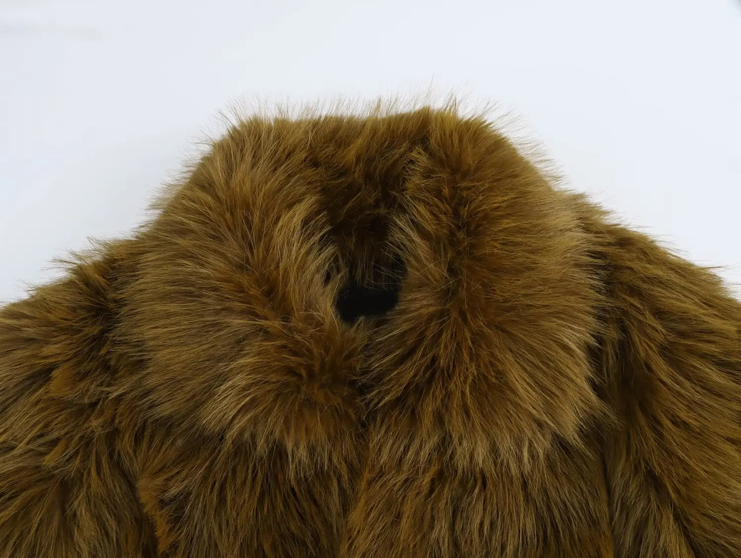TIP Brown Fur Coat