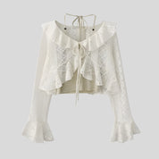 FAY Tiered Lace Blouse