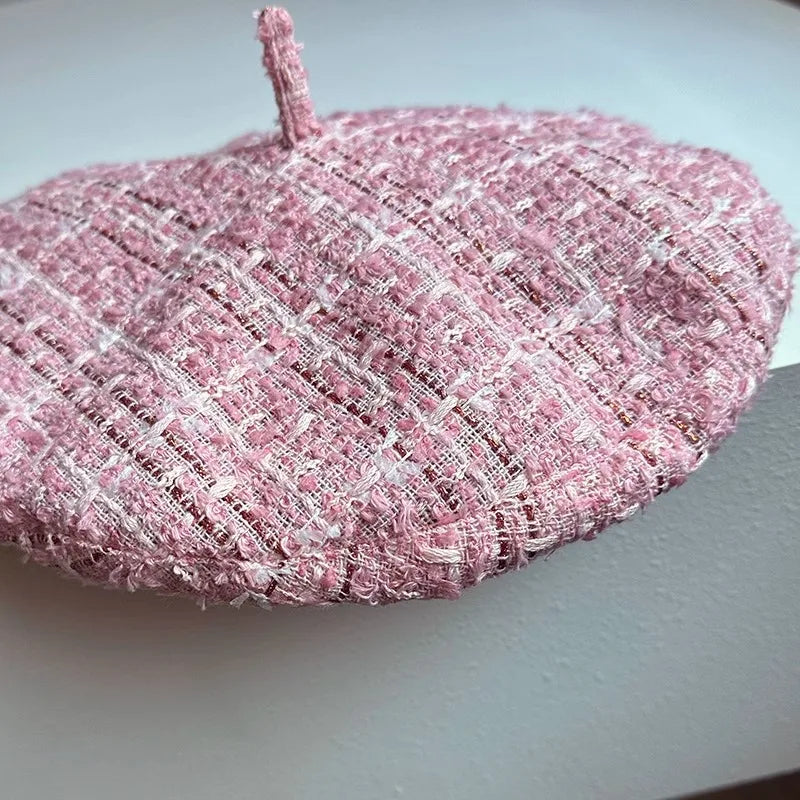 The Belle Hat – Pink Saucer Beret