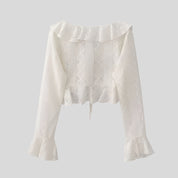 FAY Tiered Lace Blouse