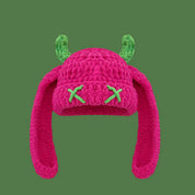 Devil Horn Long Ear Knit Hat