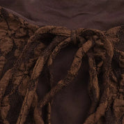 KI Brown Long-Sleeve Dress