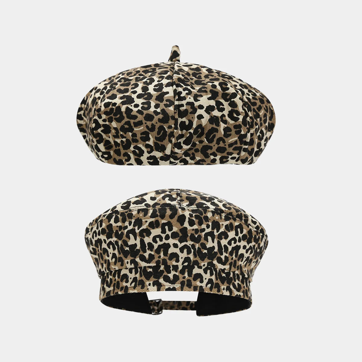 The Sienna Hat – Leopard Octagon Cap