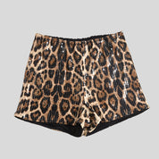 R Leopard Sequin Shorts
