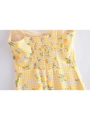 DEM Embellished Print Dress