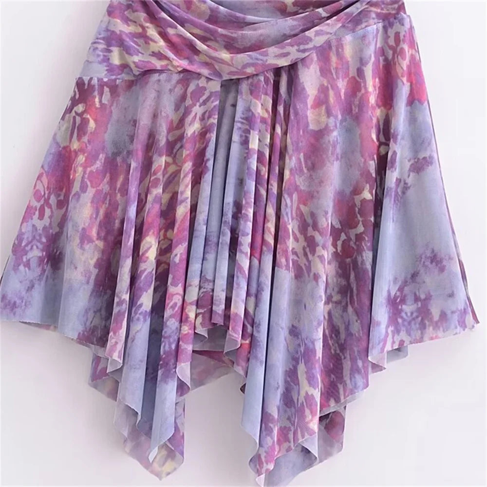 DIAN Floral Strapless Dress