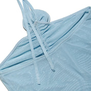 EMY Light-Blue Halter Dress