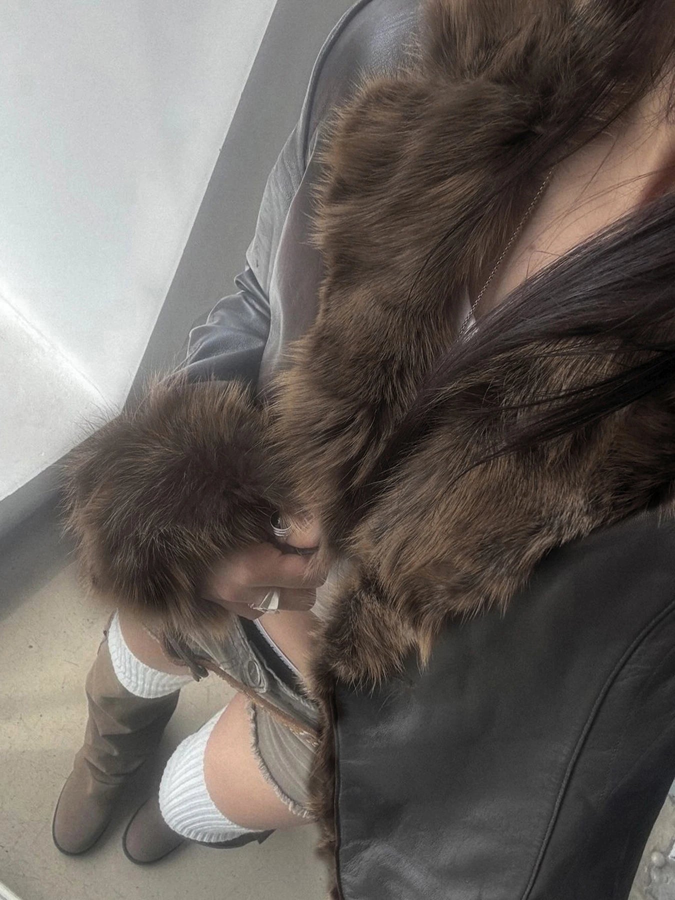 ERR Fur-Trim Jacket