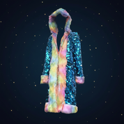 Colorful sequin fur coat - Shayli