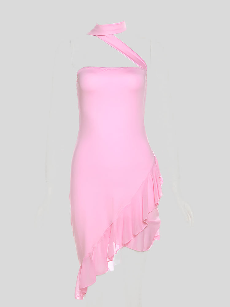 KIM Asymmetric Mini Dress