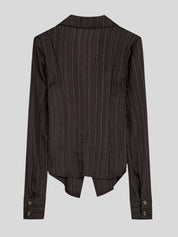 UP Striped Shirt with Scarf