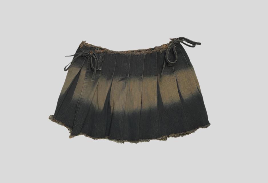 STAR Tie-Wrap Mini Skirt