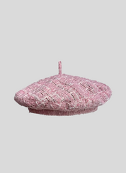 The Belle Hat – Pink Saucer Beret