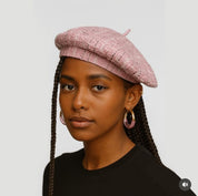 The Belle Hat – Pink Saucer Beret